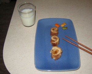 PBJ sushi PB&J "sushi"