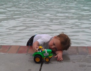 RileyPool Riley at the pool