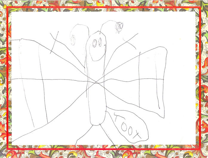 ButterflyToots The Flatulent Butterfly, by Miles, age 5