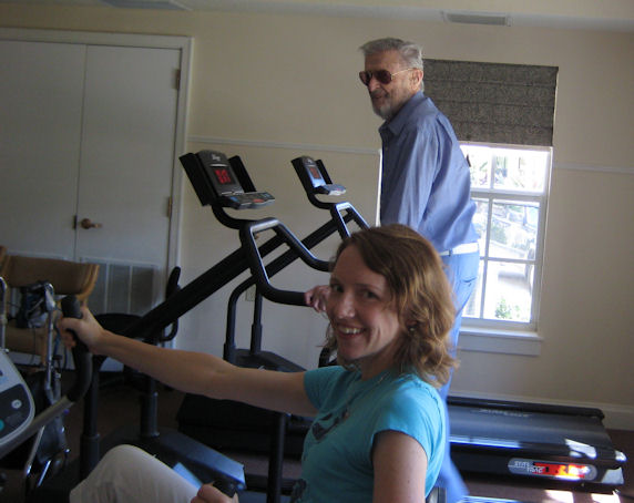 Workout me working out at the gym w/ my 100yo grandfather