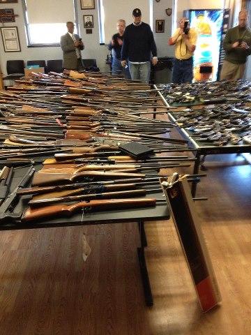 GoodsforGuns guns collected at Baltimore's Goods for Guns, Dec. 15, 2012