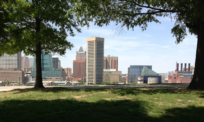 BaltimorebyM view of Baltimore skyline