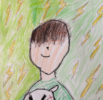 M_selfportrait Self portrait, age 7