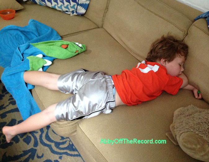 CrashedonCouch Riley crashed out asleep on couch