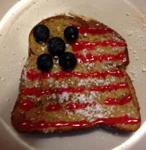 Fourth of July French toast
