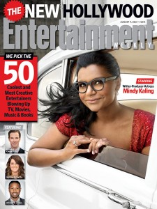 Mindy Kaling on the cover of Entertainment Weekly