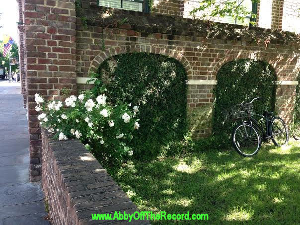 pretty courtyard in Charleston, SC