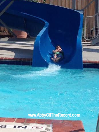 going down the waterslide