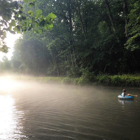 Tubing in the mist, 2