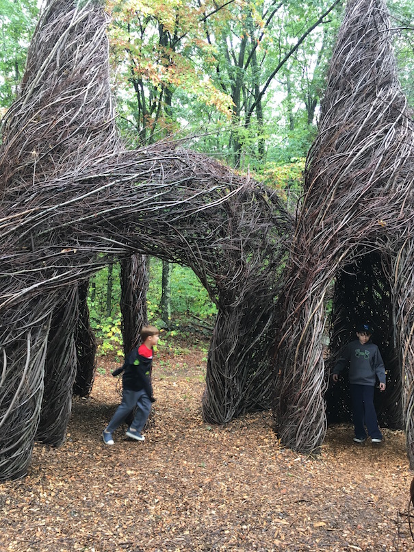 Stickworks installation at Tower Hill botanical gardens